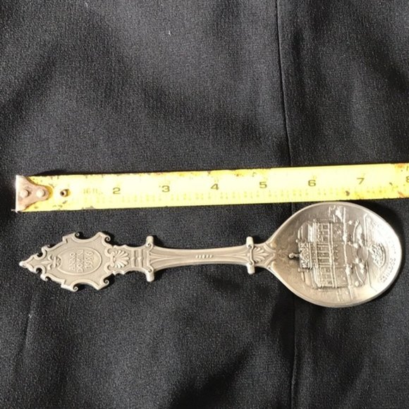Vintage 1986 German Schloss Linderhof annual tin Zinn spoon collector limited - Picture 3 of 9